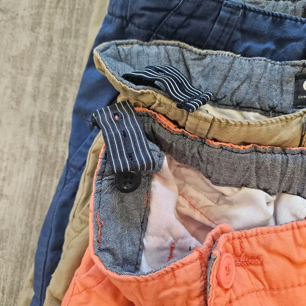OshKosh B’gosh Uniform Shorts Lot‎ of 4 Boys 8 Adjustable Waist School Basics